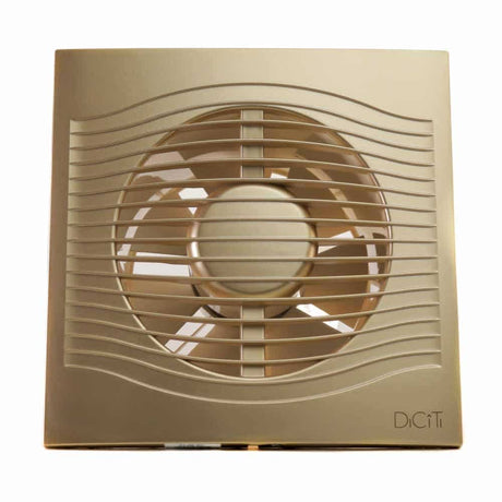 Ventilator baie SLIM 4C Ø100, Super Silent, Clapeta antiretur, Garantie 2 ani, Motor Long Life 40000h, Debit 90mc/h, Champagne