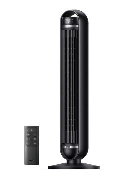 Resigilat! Ventilator Turn DREO Nomad DR-HTF014, 8 viteze, 4 functii, 92cm, oscilatie 90°, HyperSilent 25dB, telecomanda, negru