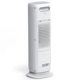 Ventilator turn 4 in 1 Evoair BRIIS SILVER, Functie Incalzire, Racire, Umidificare, Sterilizare UV, Telecomanda, 5 viteze, Pastile Racire 2+2 Cadou, Rezervor 3.15l Alb&Argintiu