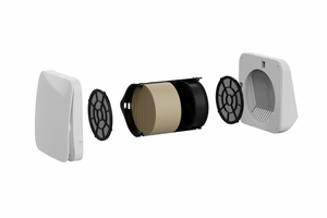 Sistem de ventilatie cu recuperare de caldura BSK ZEPHYR PLUS, Debit de aer 100 m3/h, Conexiune WiFi si telecomanda, cu flux alternativ si schimbator de caldura ceramic, diametru Ø200mm