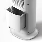 Ventilator turn 4 in 1 Evoair BRIIS SILVER, Functie Incalzire, Racire, Umidificare, Sterilizare UV, Telecomanda, 5 viteze, Pastile Racire 2+2 Cadou, Rezervor 3.15l Alb&Argintiu