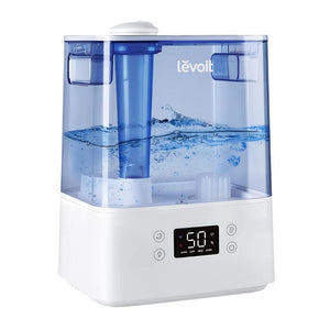 Resigilat! Umidificator de aer LEVOIT Classic 300S, Rezervor 6L, Super Silentios, Aplicatie Smart, Senzor Umiditate, Functie AUTO, Aromaterapie, Autonomie 60 ore, Blue