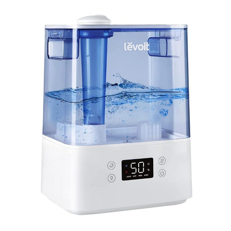 Resigilat! Umidificator de aer LEVOIT Classic 300S, Rezervor 6L, Super Silentios, Aplicatie Smart, Senzor Umiditate, Functie AUTO, Aromaterapie, Autonomie 60 ore, Blue