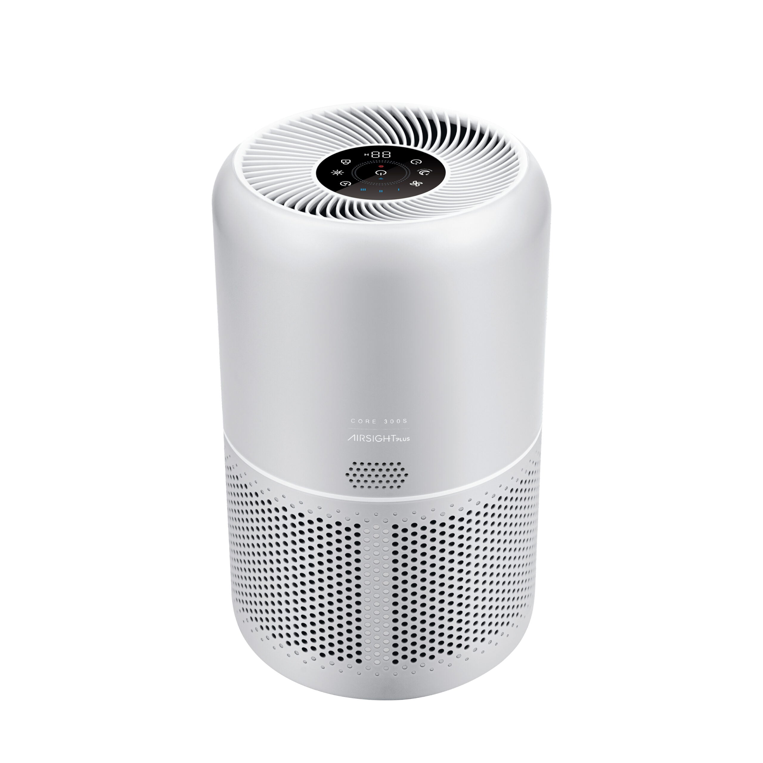 Purificator de aer Smart Levoit Core 300S Plus Wi-Fi, Filtru 3 in 1 True HEPA, Carbon Activ, Senzor Calitate Aer, Mod Auto, Alexa, Google Home, Panou Comanda Touch Screen, Control Remote, Gri + un filtru in plus