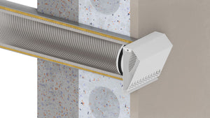 Grilă admisie aer Awenta, VCSM315-WHITE, Ø315 mm, Alb