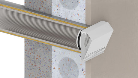 Grilă admisie aer Awenta, VCSM315-WHITE, Ø315 mm, Alb