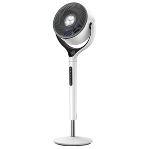 Ventilator Circular Smart Dreo DR-HPF025S, Telecomandă, 9 Viteze, 4 Moduri Funcționare, Oscilație Verticală și Orizontală pana la 120°, Timer, Control WiFi, Display LED, Alb