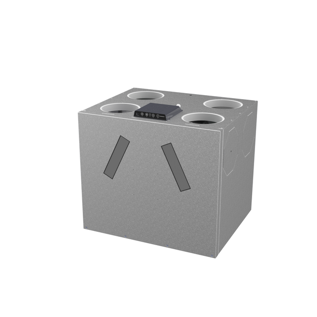 Centrală de ventilație cu recuperare de căldură Dantherm RCV640 P2, Senzor de umiditate inclus, Panou de control integrat, Free Cooling, Carcasă din oțel galvanizat