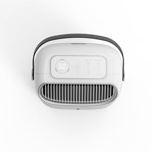 Dezumidificator Evoair, NovaDry 16 Smart, 16l/24h, Senzor de Umiditate, Functie Ionizare, Uscare Rufe, Rezervor 2.5l, Lampa UVC, Alb, Curea Neagra