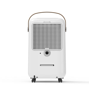 Dezumidificator Evoair, NovaDry 12 Smart, 12l/24h, Senzor de Umiditate, Functie Ionizare, Uscare Rufe, Rezervor 2.5l, Lampa UVC, Alb, Curea Maro