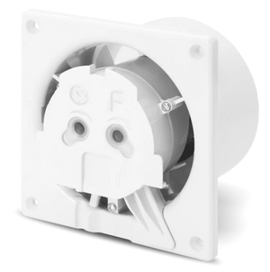 Ventilator baie dRim Ø100 TS, Super Silent, Timer, Debit 93 m3/h, Panou plexi schimbabil, clapeta antiretur, Garantie 2 ani, Matt Black Negru