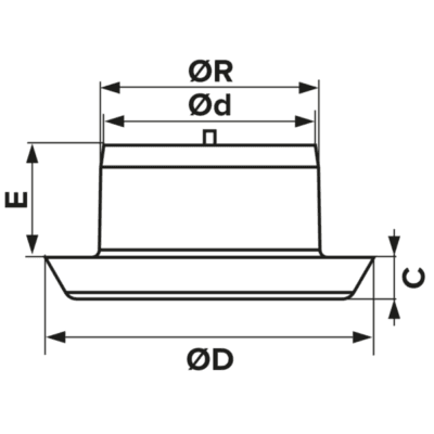 Valva Aspiratie / Refulare cu flansa Ø160 mm, PVC