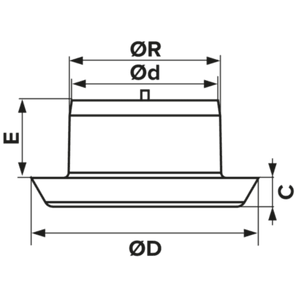 Valva Aspiratie / Refulare cu flansa Ø160 mm, PVC