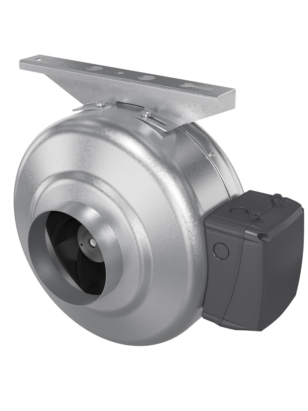 Ventilator centrifugal Squall D100 GDF Venteurope, Debit 245 mc/h, Diametru Ø100mm, Carcasa otel galvanizat