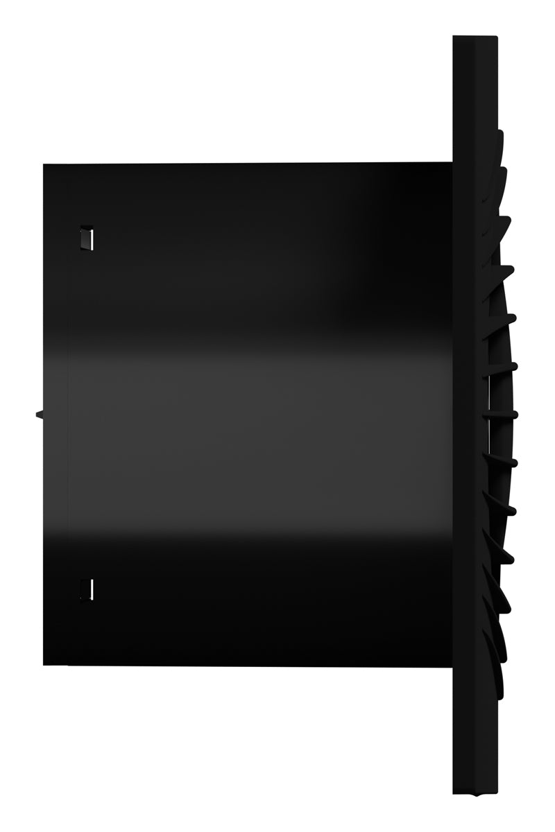 Ventilator baie SLIM 4C Matt Black, Debit 90mc/h, Diametru Ø100mm, Clapeta antiretur, Matt Black