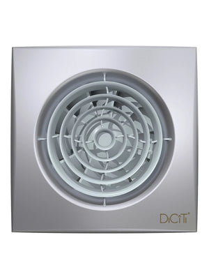 Ventilator baie AURA 5C Silent Gray Metal, Clapeta antiretur, Motor Long Life 40000h, Debit 180mc/h, Ø125mm, Gray Metal