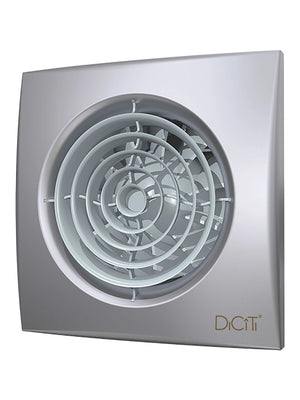 Ventilator baie AURA 5C Silent Gray Metal, Clapeta antiretur, Motor Long Life 40000h, Debit 180mc/h, Ø125mm, Gray Metal