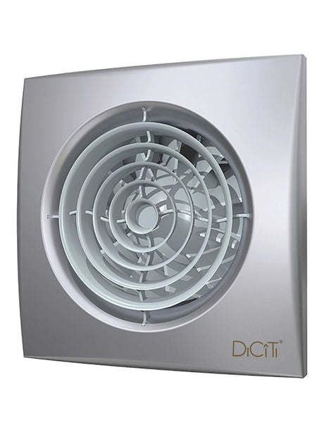 Ventilator baie AURA 5C Silent Gray Metal, Clapeta antiretur, Motor Long Life 40000h, Debit 180mc/h, Ø125mm, Gray Metal