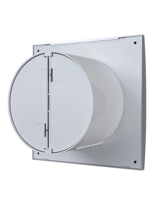 Ventilator baie AURA 5C Silent Gray Metal, Clapeta antiretur, Motor Long Life 40000h, Debit 180mc/h, Ø125mm, Gray Metal