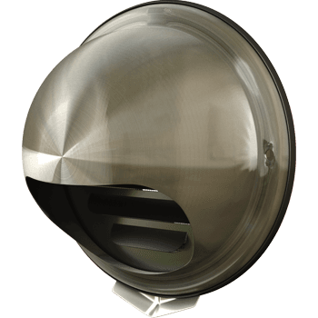 Grila ventilatie Ø150 cu protectie ploaie si plasa antiinsecte, metal, GRI