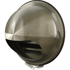 Grila ventilatie Ø150 cu protectie ploaie si plasa antiinsecte, metal, GRI