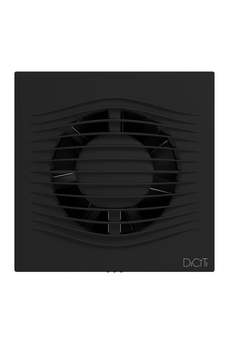 Ventilator baie SLIM 4C Matt Black, Debit 90mc/h, Diametru Ø100mm, Clapeta antiretur, Matt Black