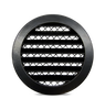 Grilă de perete din aluminiu negru mat airRoxy, Ø160