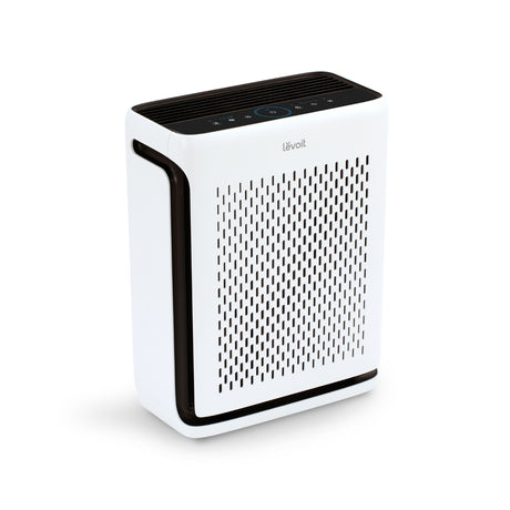 Purificator de aer Smart Levoit Vital 100S Wi-Fi, Filtru True HEPA, Carbon Activ, Acoperire până la 52 m², Nivel Zgomot 23 dB, Senzor Calitate Aer, Mod Noapte, Alb