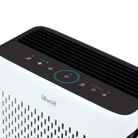 Purificator de aer Smart Levoit Vital 100S Wi-Fi, Filtru True HEPA, Carbon Activ, Acoperire până la 52 m², Nivel Zgomot 23 dB, Senzor Calitate Aer, Mod Noapte, Alb