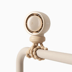 Ventilator portabil pentru cărucior JISULIFE, Life 2, autonomie 2-11.5h, baterie 4000mAh, 5 viteze, încărcare rapidă, Bej