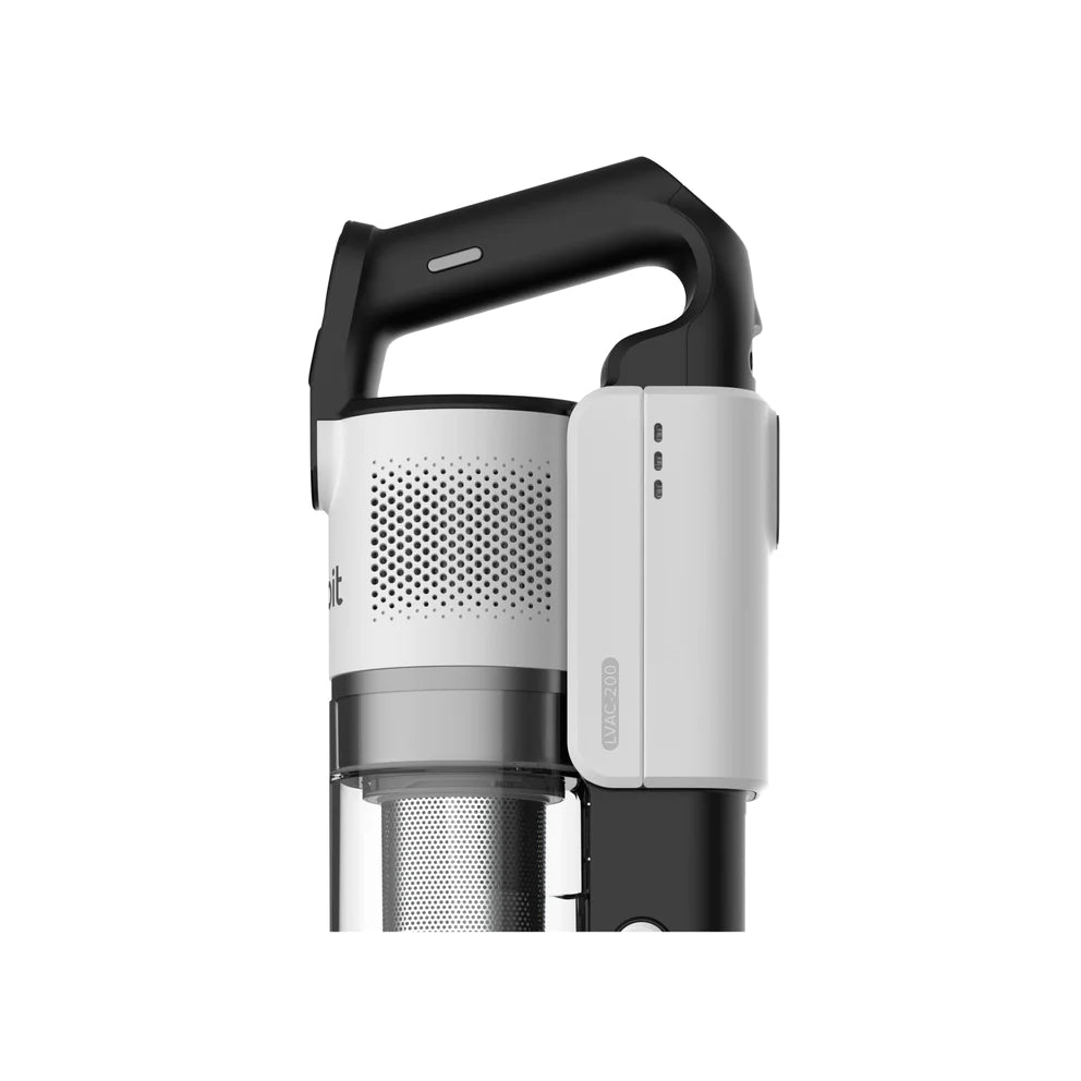 Resigilat! Aspirator vertical fara fir LEVOIT V200 , Autonomie 50 Min, Iluminare LED, 180W, Container 0.75 L, Filtru HEPA 5 Stadii, ALB