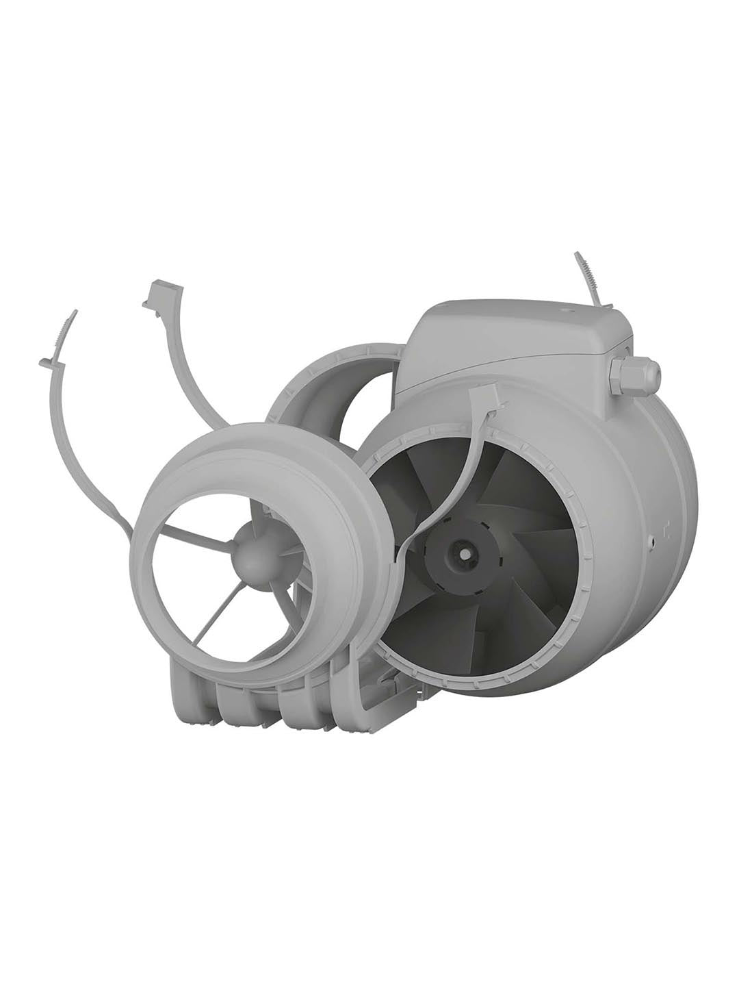 Ventilator axial de tubulatura Monsoon 100 2SP Venteurope, Debit 220mc/h, 2 Trepte de viteze, Diametru Ø100mm