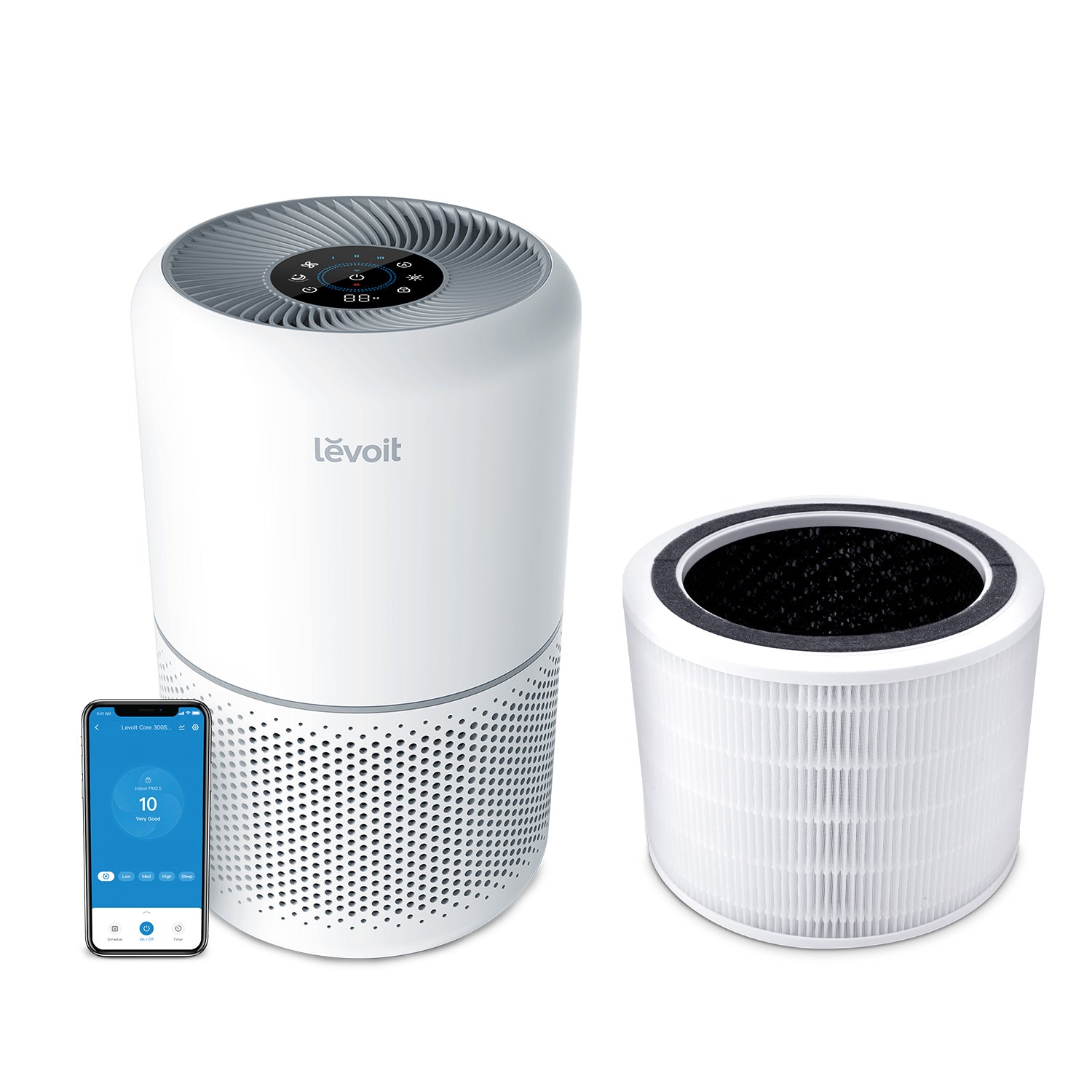 Pachet promo: Purificator de Aer LEVOIT Core 300S + Filtru de schimb Levoit Core 300S Original