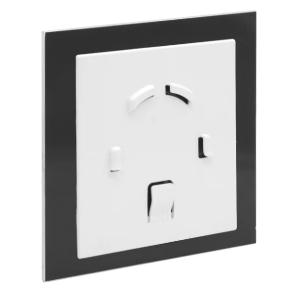 Ventilator baie dRim Ø100 TS, Super Silent, Timer, Debit 93 m3/h, Panou plexi schimbabil, clapeta antiretur, Garantie 2 ani, Matt Black Negru