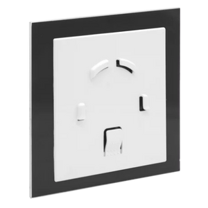 Ventilator baie dRim Ø100 TS, Super Silent, Timer, Debit 93 m3/h, Panou plexi schimbabil, clapeta antiretur, Garantie 2 ani, Matt Black Negru