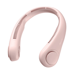 Ventilator portabil de gât JISULIFE Life3, autonomie 3-16h, baterie 4000mAh, 3 viteze, încărcare rapidă, Roz