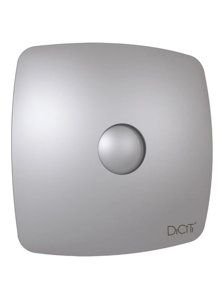 Ventilator de baie Rio 4C Gray Metal, Debit 100 m3/h, Diametru Ø98, Clapeta antiretur, Gray Metal