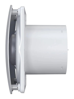 Ventilator de baie Rio 4C Gray Metal, Debit 100 m3/h, Diametru Ø98, Clapeta antiretur, Gray Metal