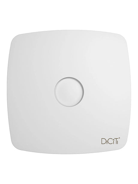 Ventilator de baie Rio 5C Matt White, Debit 180 m3/h, Diametru Ø125 mm, Clapeta antiretur, Matt White