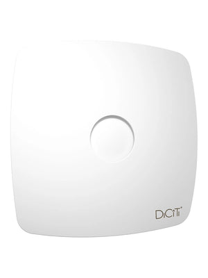 Ventilator de baie Rio 5C Matt White, Debit 180 m3/h, Diametru Ø125 mm, Clapeta antiretur, Matt White
