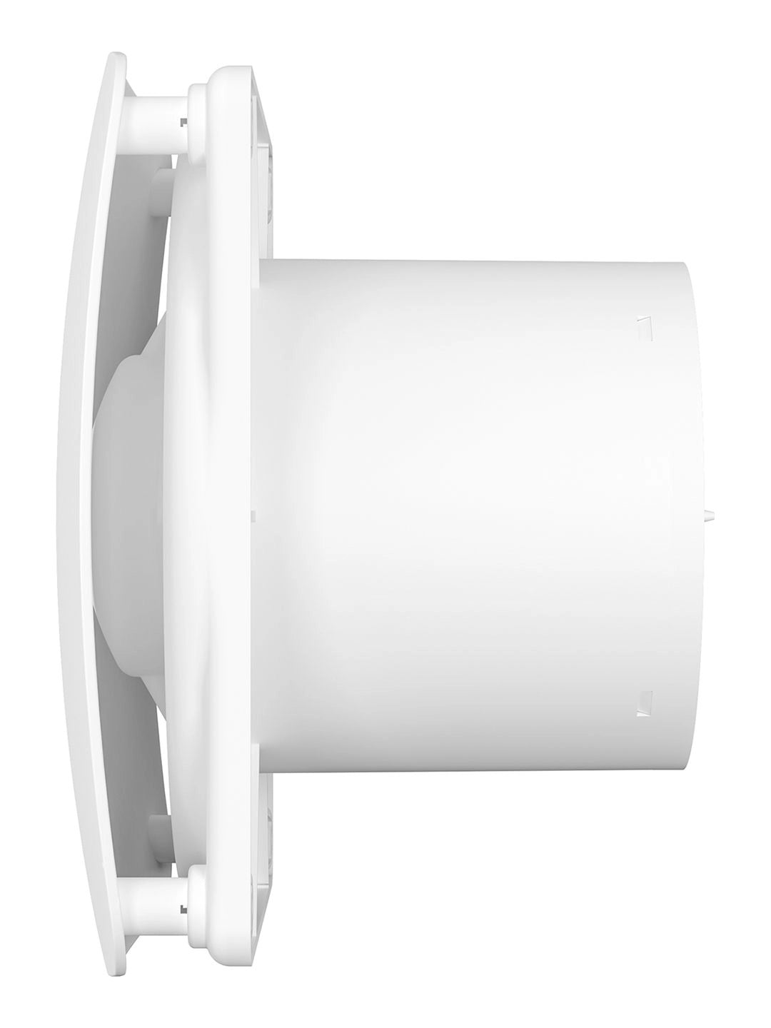 Ventilator de baie Rio 5C Matt White, Debit 180 m3/h, Diametru Ø125 mm, Clapeta antiretur, Matt White
