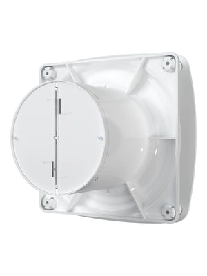 Ventilator de baie Rio 5C Matt White, Debit 180 m3/h, Diametru Ø125 mm, Clapeta antiretur, Matt White