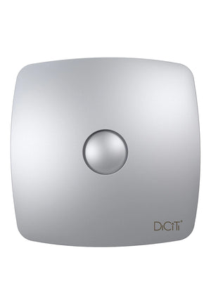 Ventilator de baie Rio 5C Gray Metal, Debit 180 m3/h, Diametru Ø125 mm, Clapeta antiretur, Gray Metal