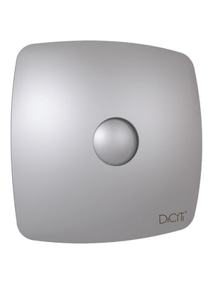 Ventilator de baie Rio 5C Gray Metal, Debit 180 m3/h, Diametru Ø125 mm, Clapeta antiretur, Gray Metal