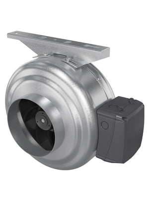 Ventilator centrifugal Squall D125 GDF Venteurope, Debit 340 mc/h, Diametru Ø125mm, Carcasa otel galvanizat