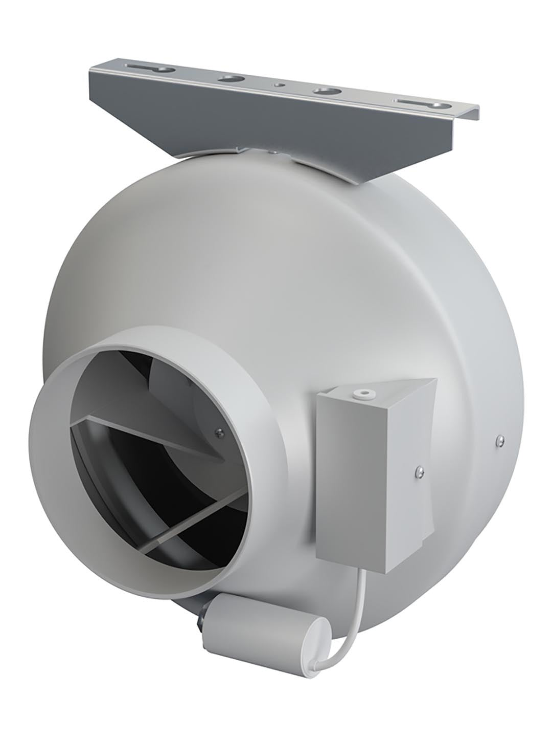 Ventilator centrifugal de tubulatura Twister 125 Venteurope, Debit 370mc/h, Diametru Ø125mm