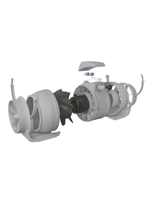 Ventilator axial de tubulatura Monsoon 125 2SP Venteurope, Debit 310mc/h, 2 Trepte de viteze, Diametru Ø125mm
