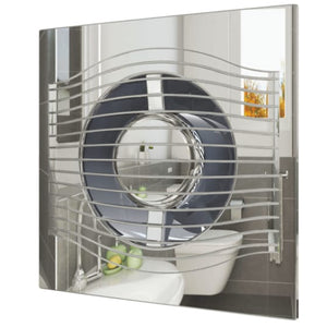 Ventilator baie SLIM 4C Ø100, Super Silent, Clapeta antiretur, Garantie 2 ani, Motor Long Life 40000h, Debit 90mc/h, Chrome