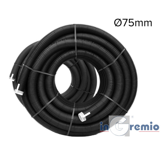 Resigilat! Tubulatură flexibilă InGremio BlackFlex Spectra-200, HDPE, Ø75mm (1 colac = 50 ml)
