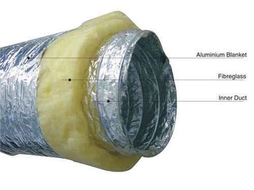 Tub 10m flexibil izolat (30mm), Ø102mm